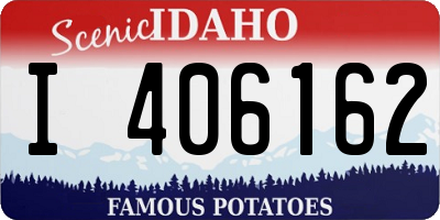 ID license plate I406162