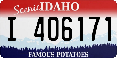 ID license plate I406171