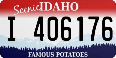 ID license plate I406176