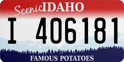 ID license plate I406181