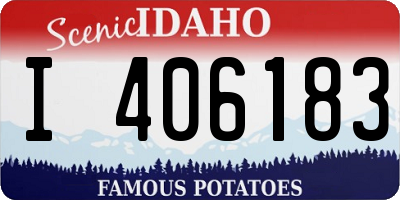 ID license plate I406183