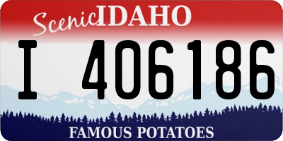 ID license plate I406186