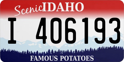 ID license plate I406193