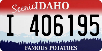 ID license plate I406195
