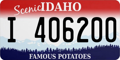 ID license plate I406200