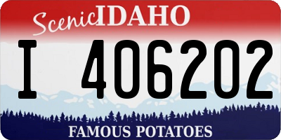 ID license plate I406202