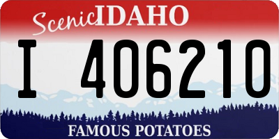 ID license plate I406210