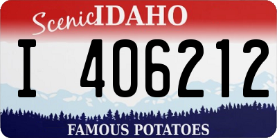 ID license plate I406212