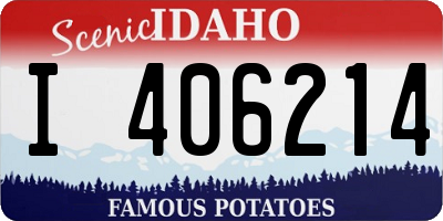 ID license plate I406214