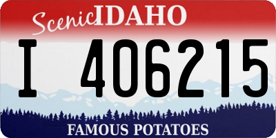 ID license plate I406215
