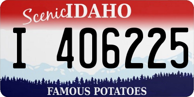 ID license plate I406225