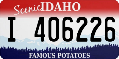 ID license plate I406226
