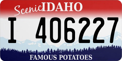 ID license plate I406227