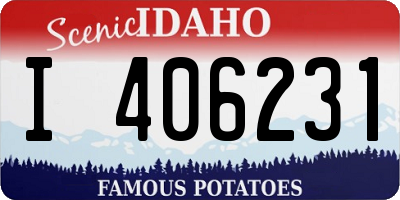 ID license plate I406231