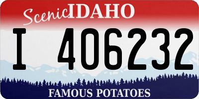 ID license plate I406232