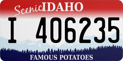 ID license plate I406235