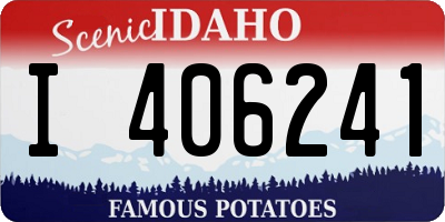 ID license plate I406241