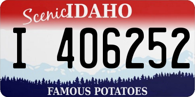 ID license plate I406252