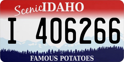 ID license plate I406266