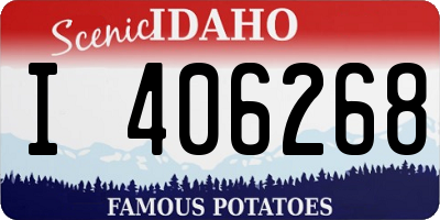 ID license plate I406268