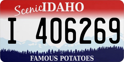 ID license plate I406269