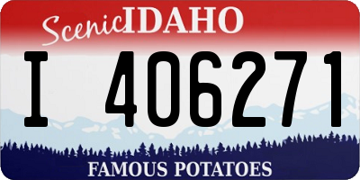 ID license plate I406271