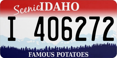 ID license plate I406272