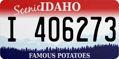 ID license plate I406273