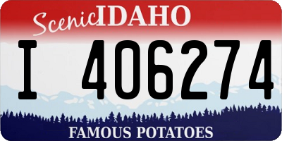 ID license plate I406274