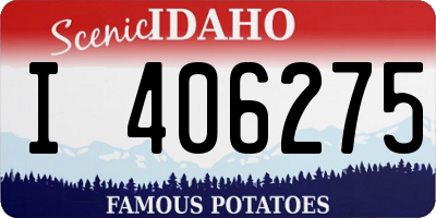 ID license plate I406275