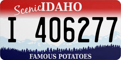 ID license plate I406277
