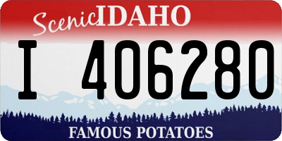 ID license plate I406280