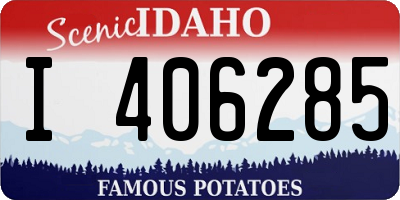 ID license plate I406285