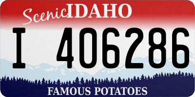 ID license plate I406286