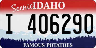 ID license plate I406290