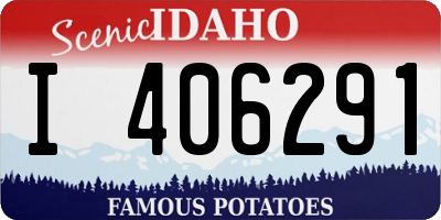 ID license plate I406291