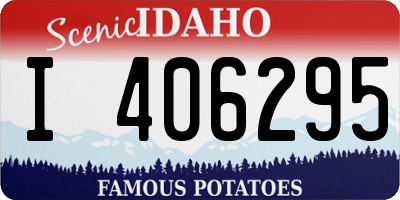 ID license plate I406295