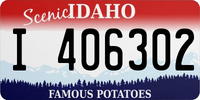ID license plate I406302