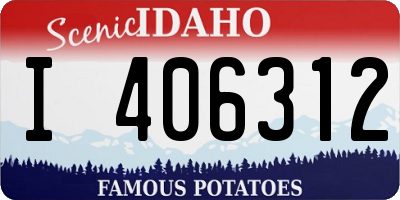 ID license plate I406312