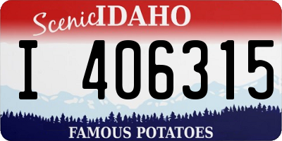 ID license plate I406315