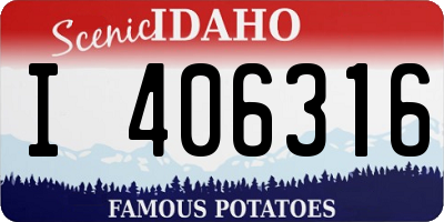 ID license plate I406316