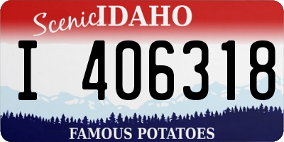 ID license plate I406318
