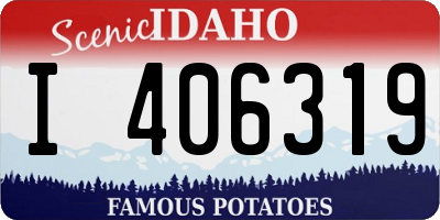 ID license plate I406319