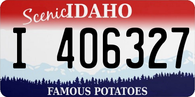 ID license plate I406327