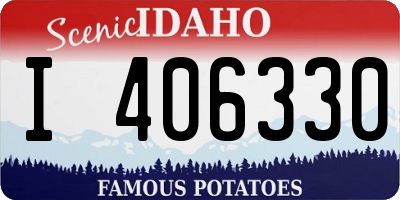ID license plate I406330