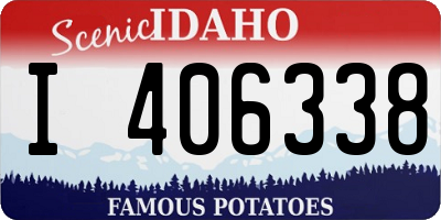 ID license plate I406338