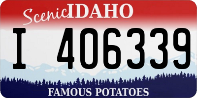 ID license plate I406339