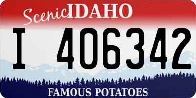 ID license plate I406342