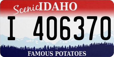 ID license plate I406370