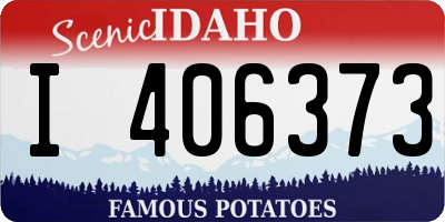 ID license plate I406373